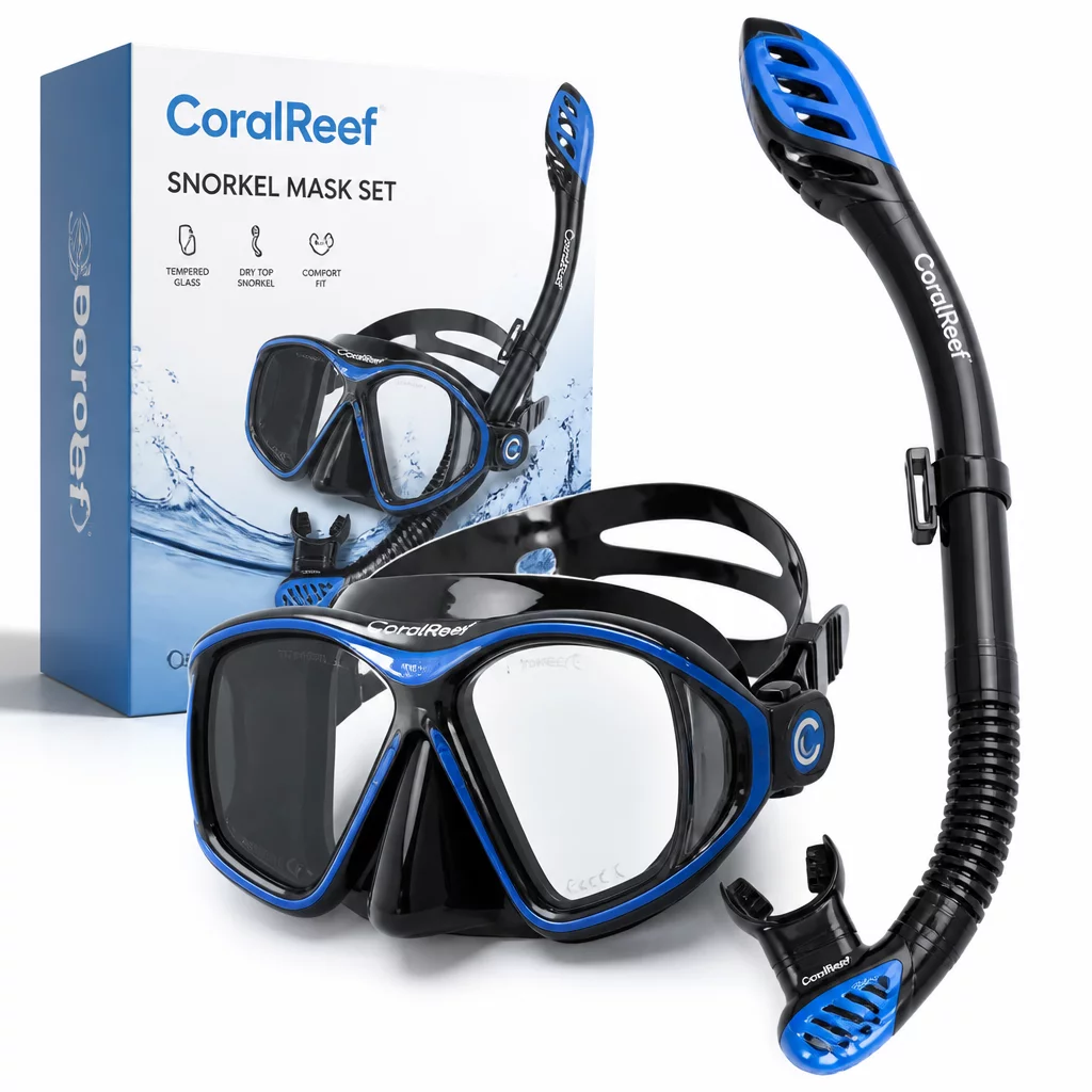 CoralReef Snorkel Mask Set